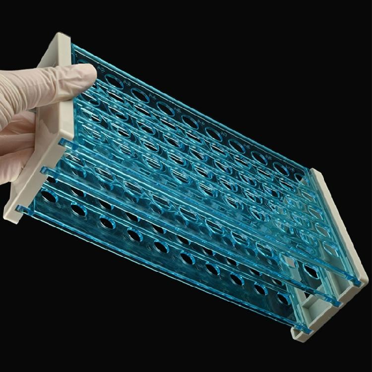 Removable 3Level Plastic Test Tube Stand With AntiTip Base For 13mm/16mm/18mm Width Tube And Lab Equipment Storage