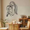 1 PC Couple Kissing LOVE Feeling Minimalisty Metal Wall Art - Modern Home Decor for Bedroom, Living Room, or Bathroom.