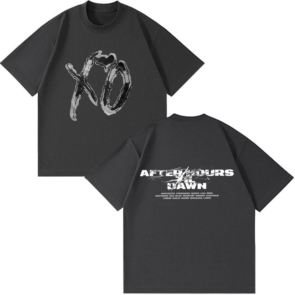The Weeknd After Hours Til Dawn 2026 Tour PrintT Shirt Men Women Hip-hop T-shirt Summer Short-sleeved Gothic Punk T-shirts Tops