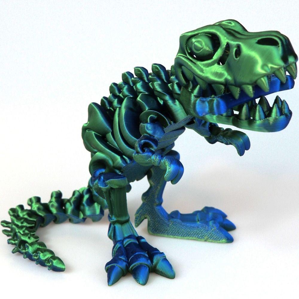 Crystal 3D Printed Tyrannosaurus Rex Big Mouth 3D Articulated Dinosaur Toys  Landscaping Decoration
