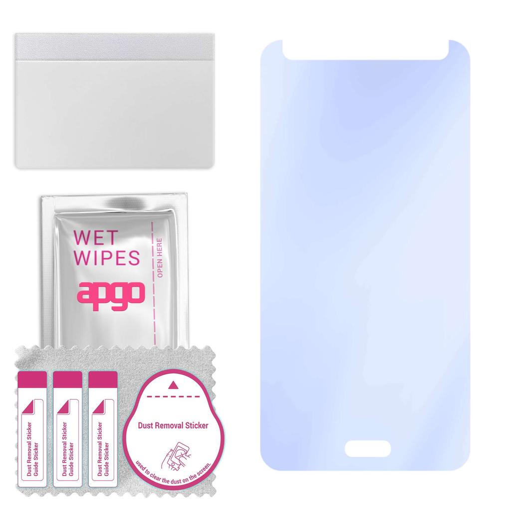 apgo Vetro protettivo ibrido Ultra-Clear 9H compatibile con Asus Zenfone 4 Max ZC520KL, nano vetro flessibile, ottimo sostituto del vetro temperato, scr