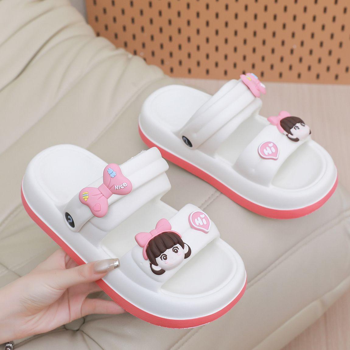 

Пляжные сандалии женские тапочки летние нескользящие толстые подошвы модные уличные тапочки для дома 35-40