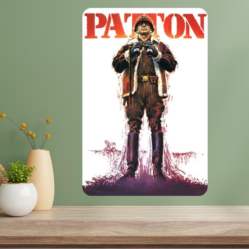 Patton Classic Movie Metal Poster Sign 20x30cm(7.8x11.8inch)