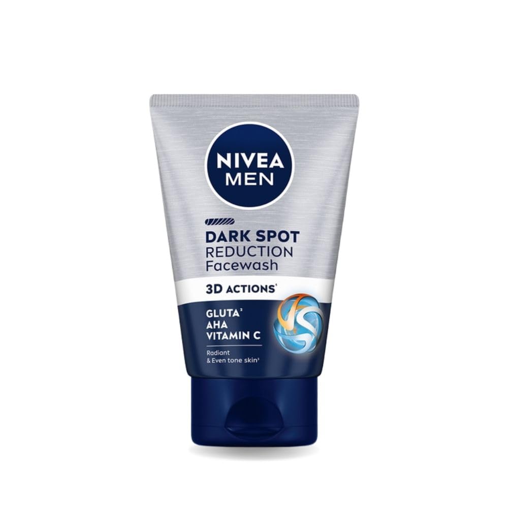 NIVEA MEN Dark Spot Reduction Face Wash 100 g | Healthy & Clear Skin in Summer | 10 X Vitamin C | Dark Spot Reduction