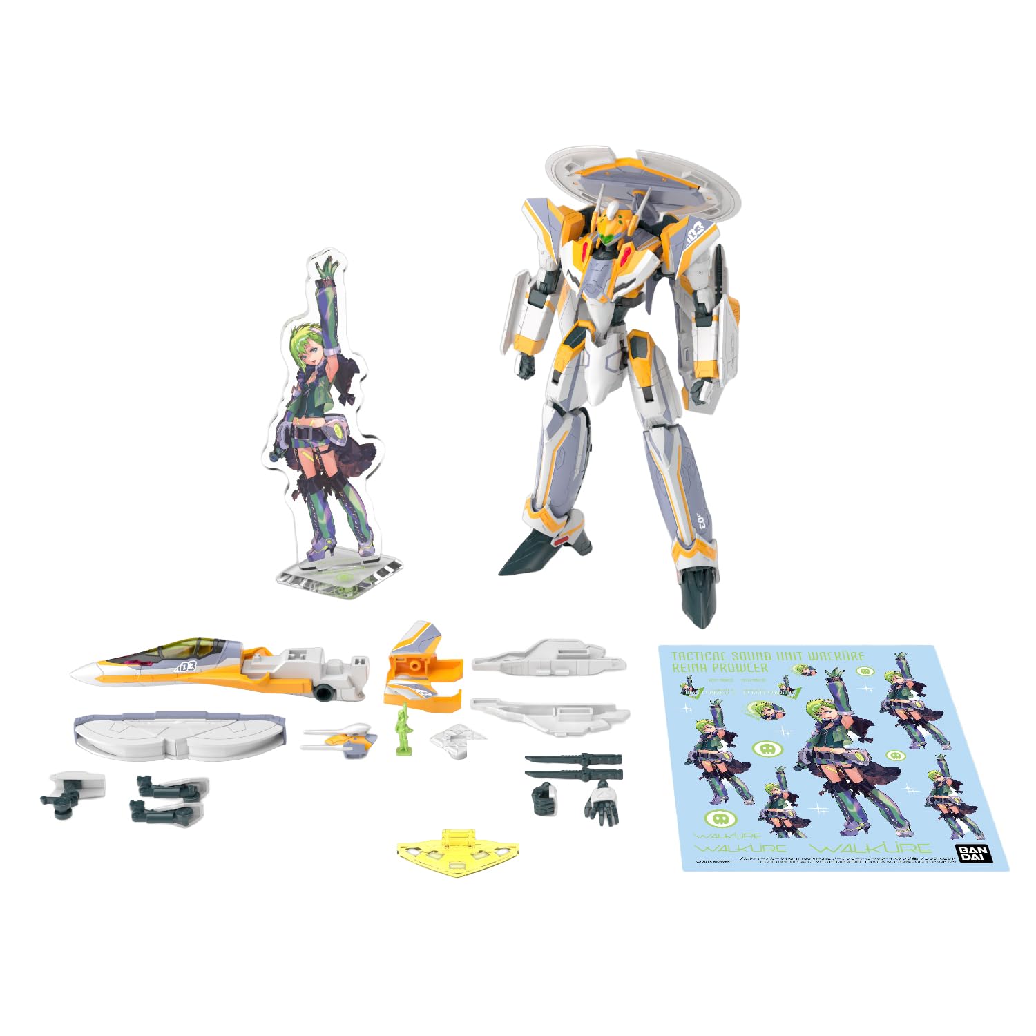 

BANDAI SPIRITS HG Macross Delta VF-31E Siegfried (Chuck Mustangs machine) Deluxe Set 1/100 scale pre-colored plastic model