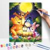 Disney Winnie the Pooh Characters Oil Painting Art Set Home Wall Decor Handmade Gift for Art Enthusiasts