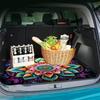 1pc Vibrant Mandala Patterned Trunk Mat - Soft, Washable SUV Trunk Mat Easy to Maintain, Chic Design
