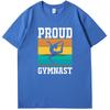 Gymnast Vintage Gymnastics Tshirt Proud Gymnast Fashion Graphic T Shirts Summer Cotton Short Sleeve Tshirts Unisex T Shirt