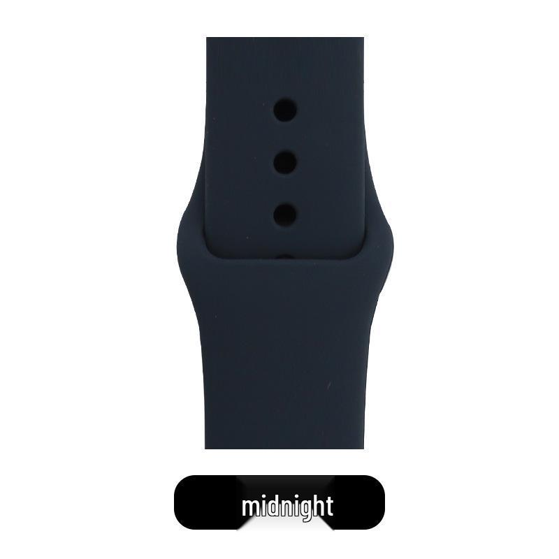 Apple Classic Solid Silicone Strap for iWatch 9/Ultra – Durable Solid Color Band