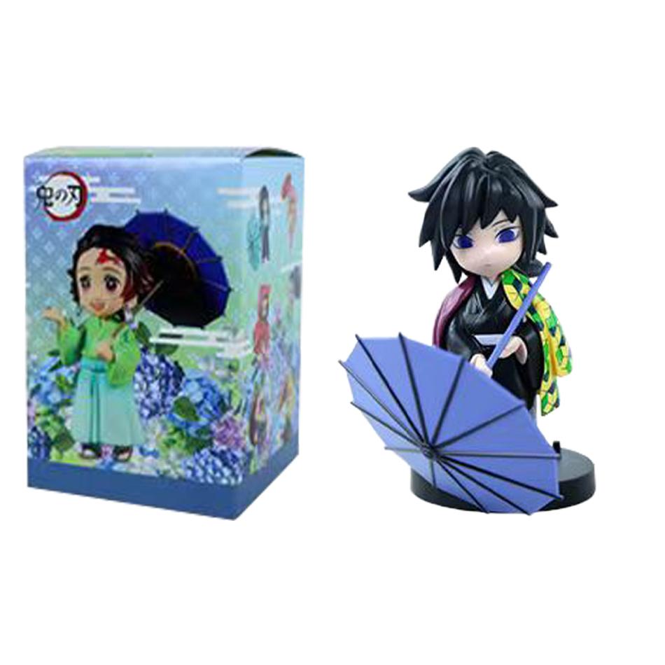 Animation 6Pcs/Kit Q Version Demon Slayer Boxed Action Figure Miniature Figurine Decoration Piece Attachment Animation Design Adorable Decoration