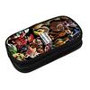 Italian Brainrot Black Multifunctional Double Layered Pen Case For Boy/Girls Best Gift 2D Flat Cartoon Pencil Case For Children