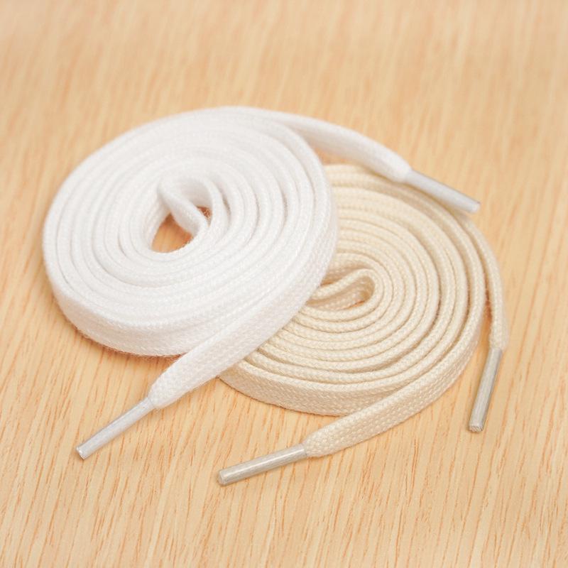 Double-Layer Cotton Shoelaces for Sports, Casual, Skate, and White Shoes