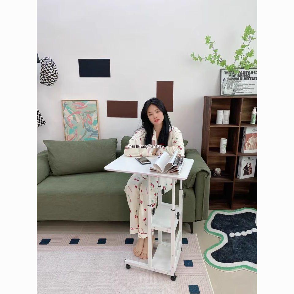 Adjustable Portable Bedside Desk: Movable Study Table for Dorms