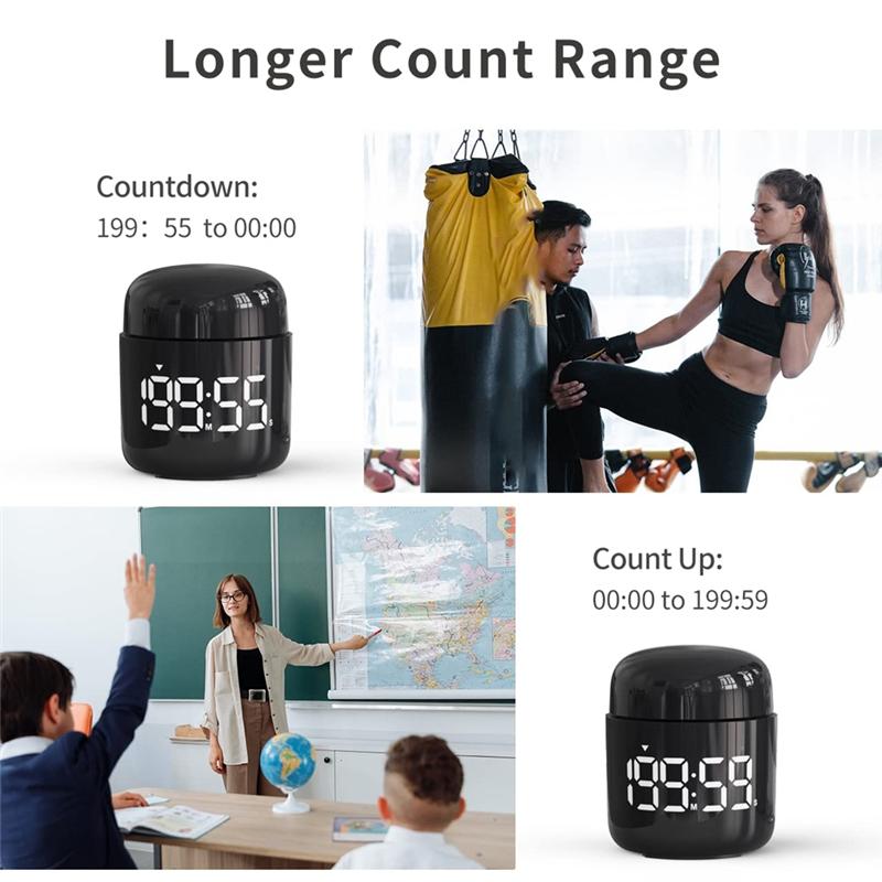 A25F-Large LED Display Countdown Countup Digital Kitchen Timer, Volume Adjustable Timer For Cooking, Student Time Management