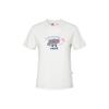 Li Ning X Tyakasha Collaboration Loose Casual Short Sleeve T-Shirt Women Tops Off-White AHSW836-1