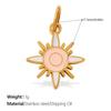 Sun, Moon, and Stars Geometric Oil Drip Pendant