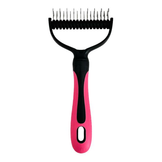 Deshedding Dog Brush for Long Haired Dogs Cats Undercoat Shedding Rake for Dematting Detangling Matted Fur And Knots Pet Grooming Supplies
