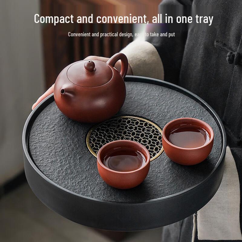 Qixuanyuan Small Round Water Storage Kung Fu Tea Tray