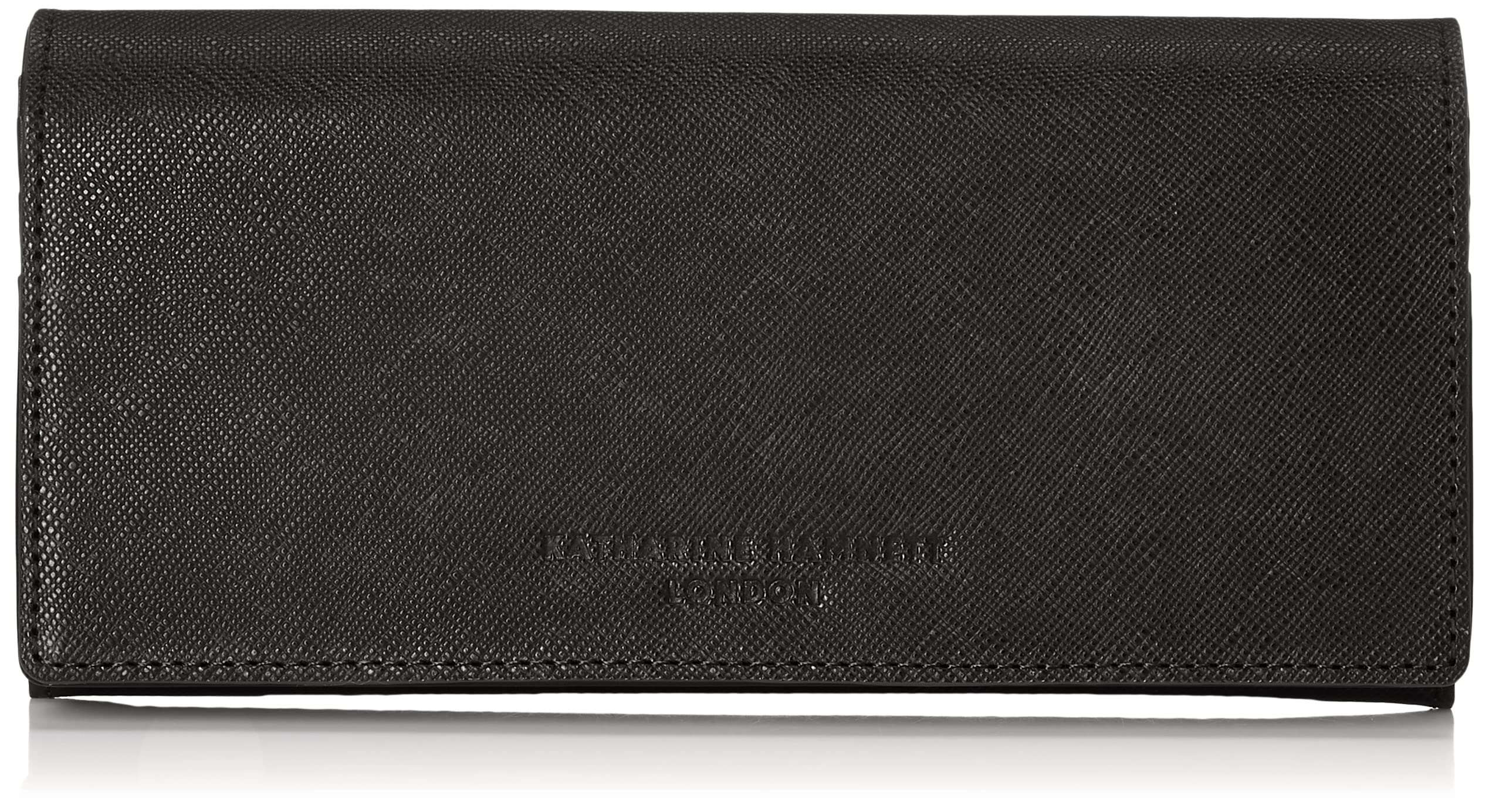 

Katharine Hamnett London PRISM Длинный кошелек, Премиальная японская коровья кожа, Тиснение «Призма», Черный, Один размер