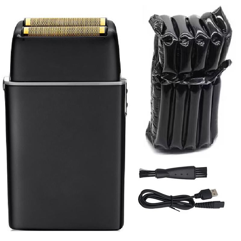 

Беспроводная металлическая парикмахерская бритва для волос для мужчин, электробритва для бороды, бритва для фейда, машинка для бритья лысой головы, перезаряжаемая