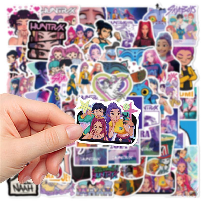 60Pcs/Set KPop Demon Hunters Series 01 Stickers DIY Fashion Waterproof Doodle Decals Stickers