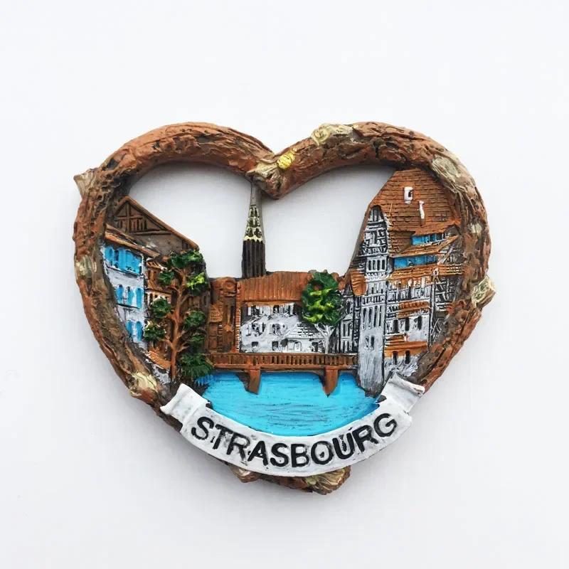 França Lembrança Turística Ímãs de Geladeira Estrasburgo Cannes Nice Alsácia Menton Adesivos Magnéticos Franceses Decoração Presentes de Viagem