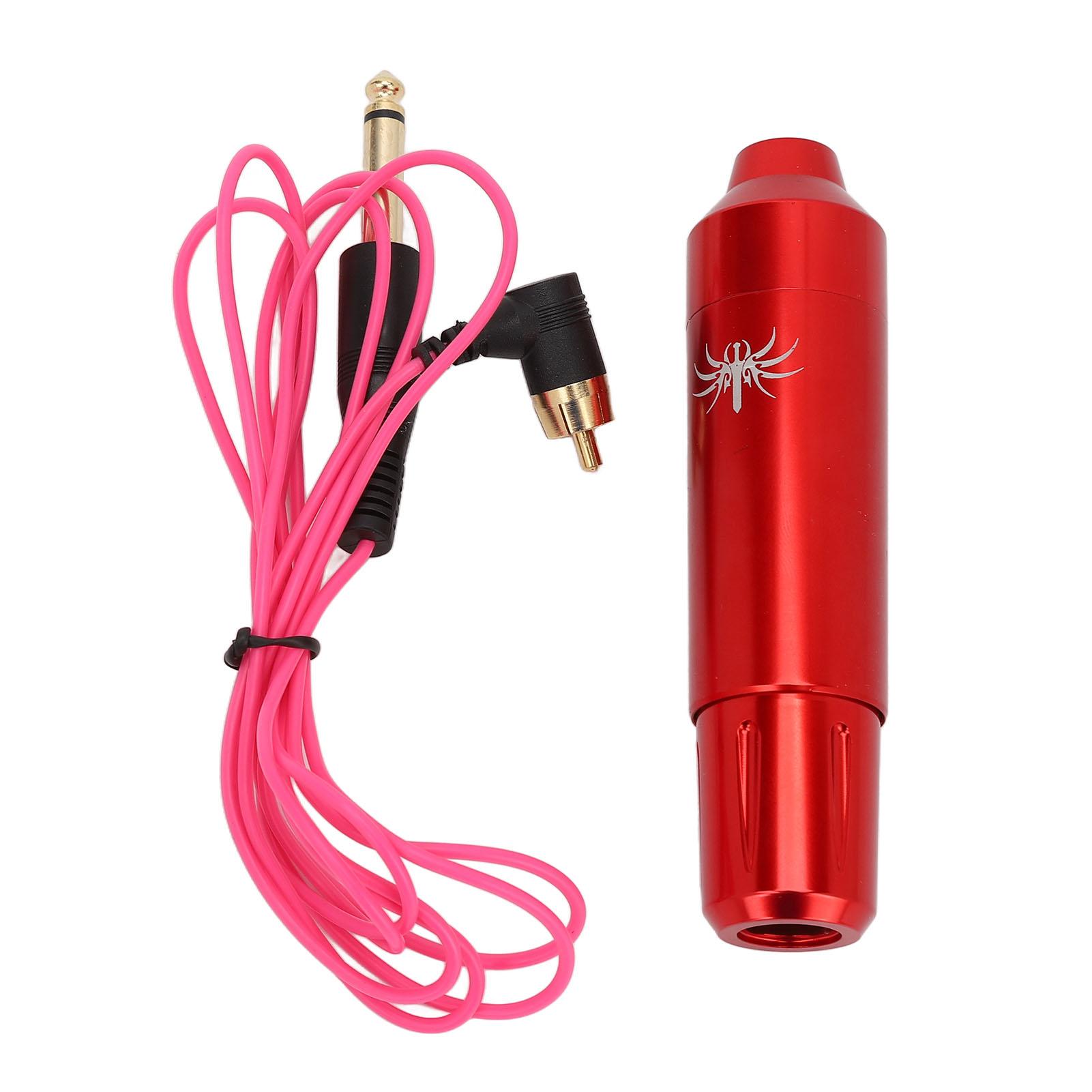 

RCA Роторная ручка для татуировки Профессиональный салон из алюминиевого сплава Эргономичный лайнер Shader Motor Tattoo Machine красный