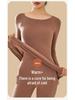 Women's Round Neck Velvet Bottoming Shirt - Winter Plush Seamless Innerwear, Thickened for Warmth