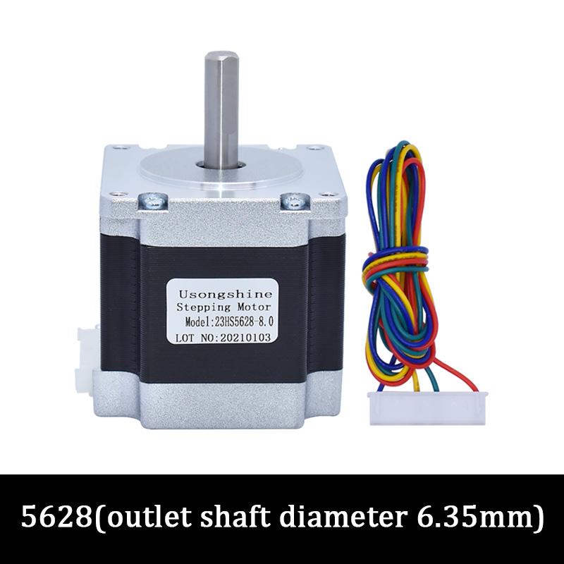 Nema23 23HS5628 4-Draht Schrittmotor 56mm 2,8A 165 oz-in 6,35mm/8mm Welle Passend für TB6600 Treiber Für CNC Laser Plasma Schneidmaschine