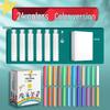 Large Dustless Erasable Chalk Set - Water-Soluble, Colored & White for Teachers & Kids