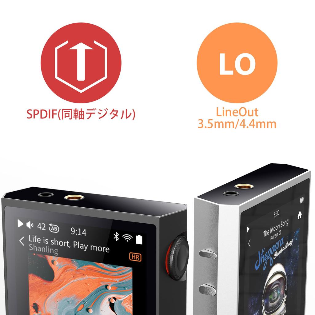 Shanling M1 Plus Bezztrátový Přenosný Kompaktní DAP 768 Hudba Bluetooth Mtouch AirPlay Přehrávač, (ES9069Q), kHz/32-bit DSD512, Přehrávač, 3,5mm/4,4mm, 5.2