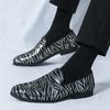 New Luxury Designer Men's Charm Patent Leather Slip On Shoes Male Formal Wedding Prom Dress Homecoming Sapatos Tenis Masculino