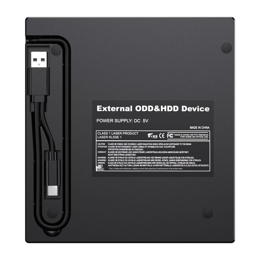 High-Speed USB External DVD Burner for Computer, Laptop & Desktop