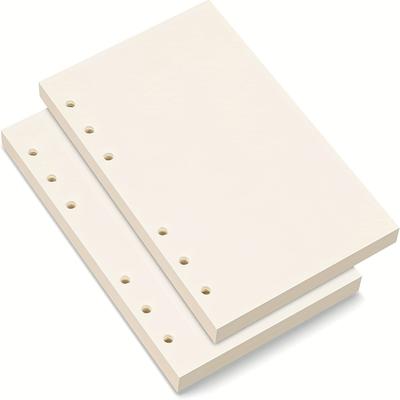 100 Sheets A5 Refill Paper Binder Inserts 6-Hole Punch,Thick Bleed-Proof Paper, Smooth Writing Surface for Journals, Planners, Notebooks