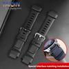 For Casio PROTREK PRG-260/270/550/250 Silicone WatchBand PRW-3500/2500/5100 Dedicated interface rubber strap Black men Bracelet