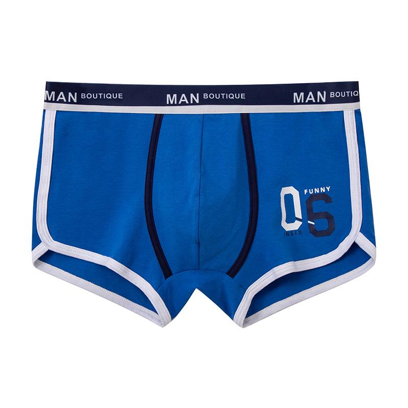 Men’s Cotton Boxer Briefs - Breathable, Antibacterial Four-Corner Underwear