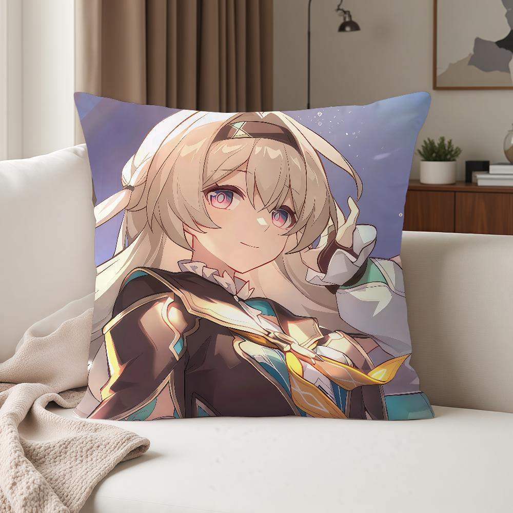 Video Game Honkai Star Rail Cyrene Firefly Pillow Case Suitable For Bedrooms Living Rooms Cars Home Decoration