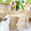 Wooden Bunny Hiding House Hamster Villa Nest Small Animal Habitat for Chinchilla Ferret Rabbit Hedgehog Pet Supplies