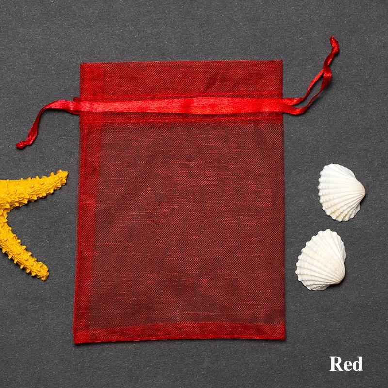 100 buc Pungi Cadou Ciocolată Transparente Șifon Șnur Organza Crăciun Anul Nou Ziua Îndrăgostiților Petrecere Cutie Bomboane