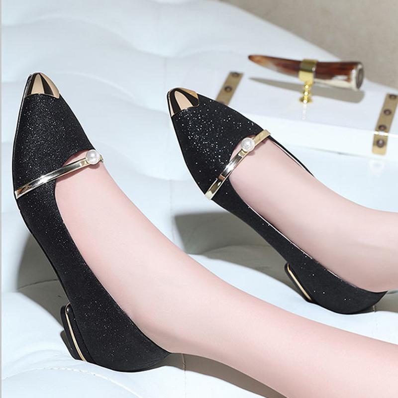 Glossy Flat Single Shoes Pointed Toe Flat Flat Heel Non-slip Comfortable Single Shoes Women's Shoes for Work and Work