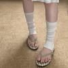 Miu Series Foot-Stepping Calf Socks Women'S Cold And Breathable Summer Stacking Socks Ballet Wind Curling Versatile Half-Leg Cover