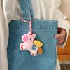 Keychain Pendant Colorful Plush Horse Design Decorative Keychain Good Luck Mascot Charm Wallet Backpack Car Keys Bag Car Accessory