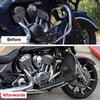 Motorcycle Accessories Lowers Chaps Leg Warmer Wind Deflectors Engine Guard Leather Bag Black Fit For Indian Chieftain 2014-2022