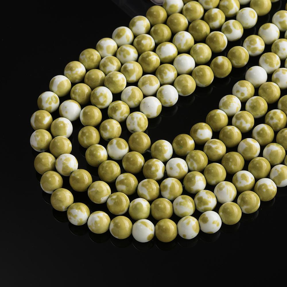 

Сделай сам Синтетические бусины из радужного камня с красочными разделителями для украшений ручной работы 6.5mm