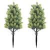 Artificial Cedar Topiary Tree with Stake Lifelike Faux Cedar Pines Christmas Tree UV Resistant Simulated Shrubs for Front Porch Outdoor Decor