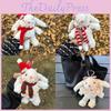 Plush Stylish Bunny Doll Keychain With Soft Fabric And Adorable Design Kids For