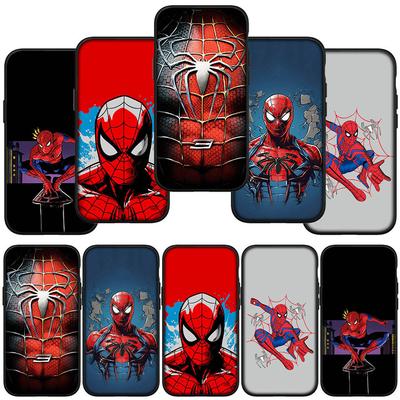 Phone Case for Samsung Galaxy S24 S23 iPhone 15 14 Xiaomi Redmi Note 13 12 11 8 10 9 Pro Max X XR OPPO Huawei Marvel Comics Spider Man Spiderman Cover