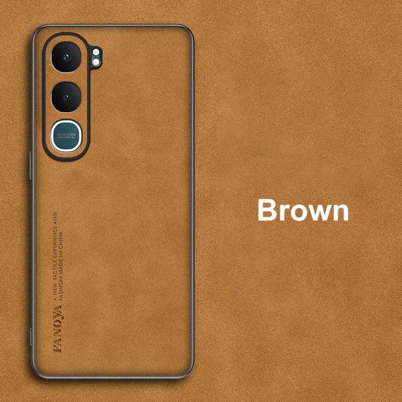 Für Vivo Y31 5G Hülle Luxus PU Leder Handyhülle Für Vivo Y21D 4G Rückseite Matte Silikon Stoßfest Vollschutz Coque