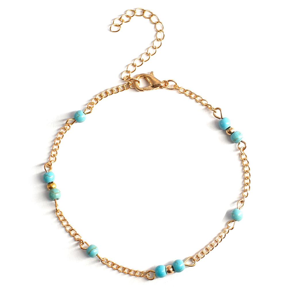 Street auction with the same personality, all handmade bead bead anklet accessories