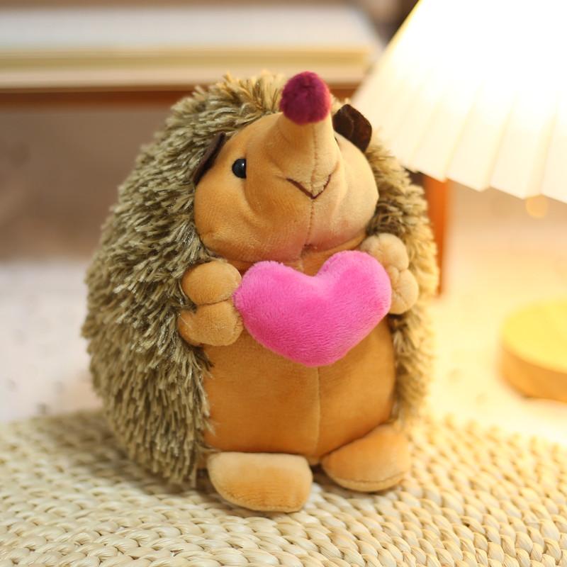 

18/25cm Soft Hedgehog Animal Doll Stuffed Plush Toy for Children 18cm розовый